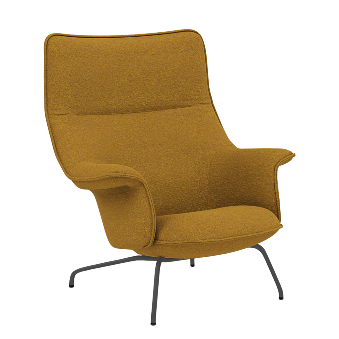 Muuto - Doze Lounge Chair High Back - Tube Base