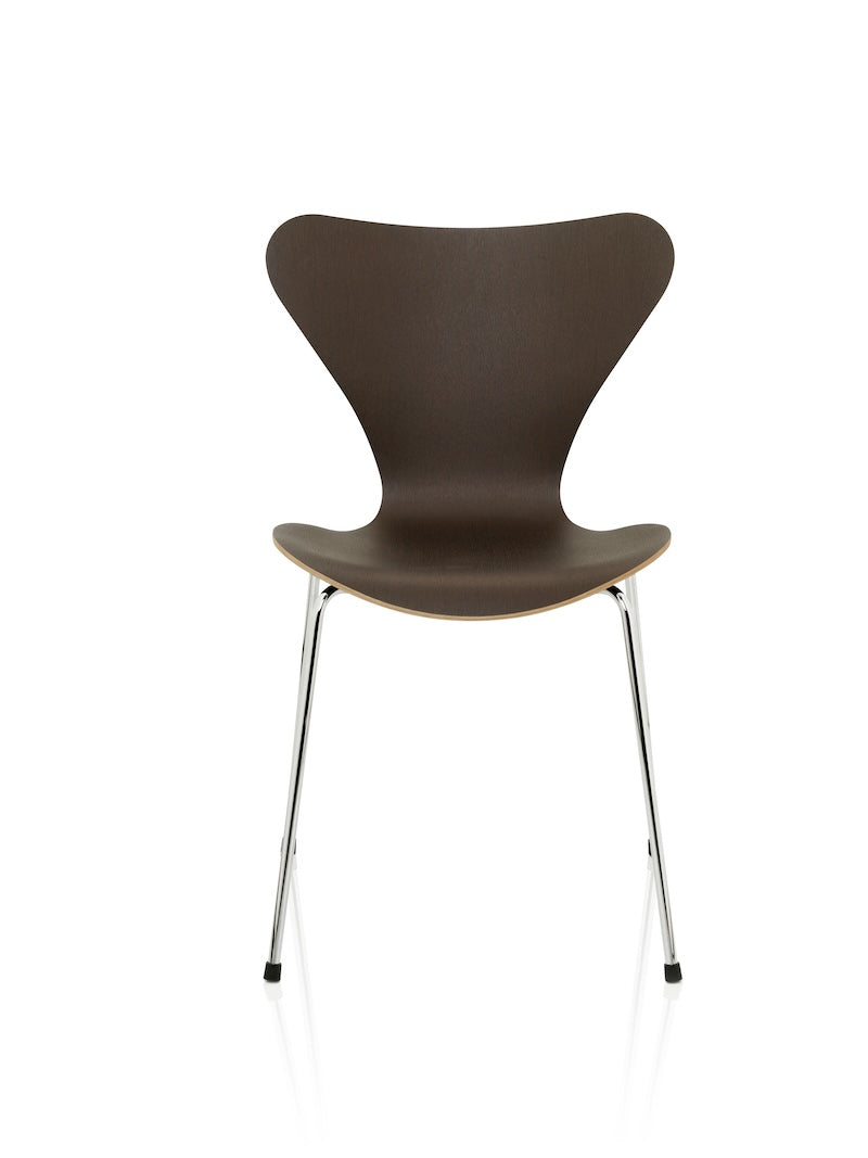 Fritz Hansen - Series 7 3107 Dining Chair - Clear Lacquered Veneer