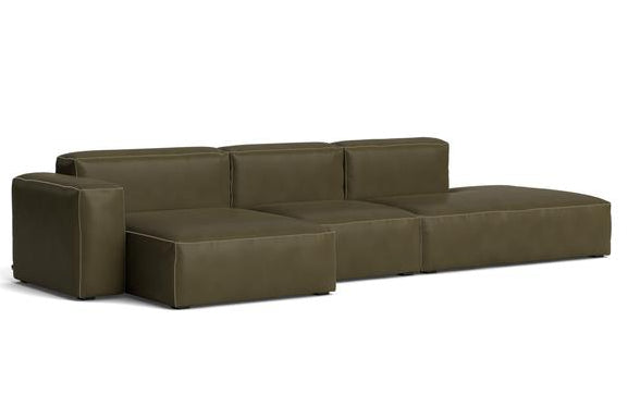 HAY - Mags Soft Low Sofa - 3 Seater - Combination 4 with Left Low Armrest
