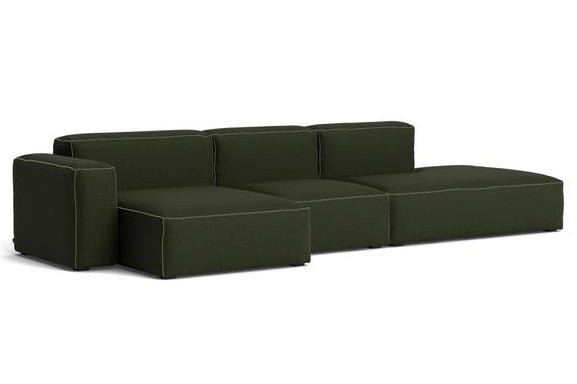 HAY - Mags Soft Low Sofa - 3 Seater - Combination 4 with Left Low Armrest