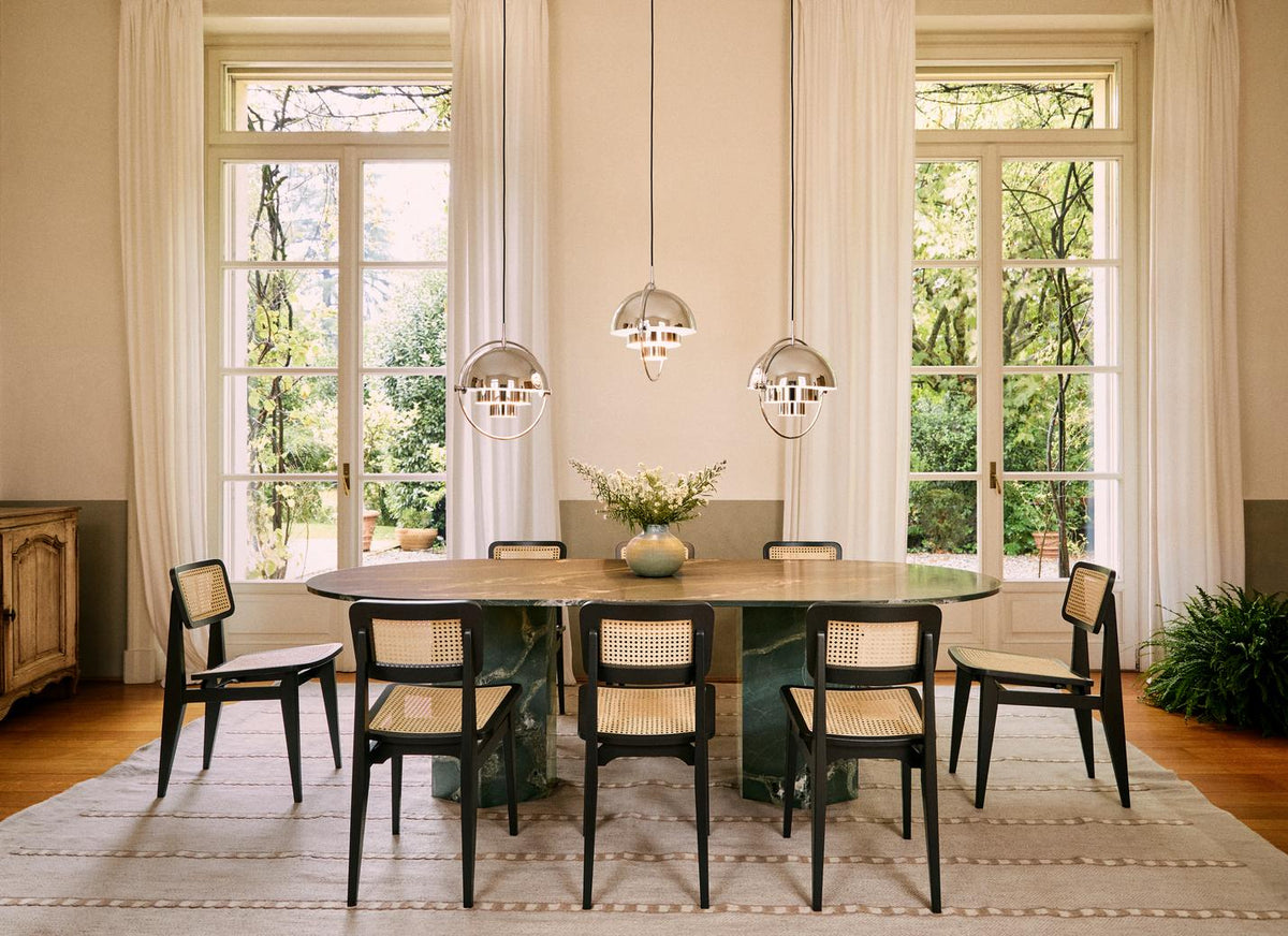 GUBI - C-Chair Dining Chair Un-upholstered - French Cane