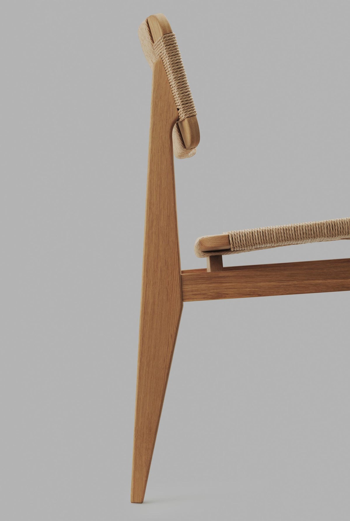 GUBI - C-Chair Dining Chair Un-upholstered - French Cane