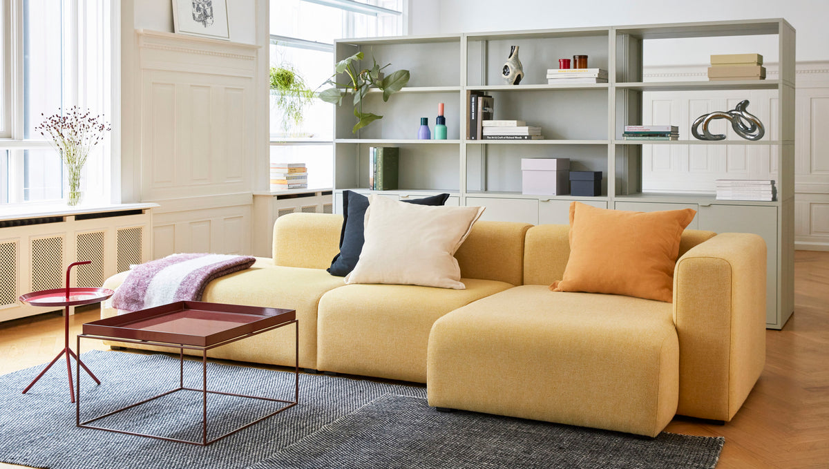 HAY - Mags Soft Low Sofa - 3 Seater - Combination 4 with Right Low Armrest