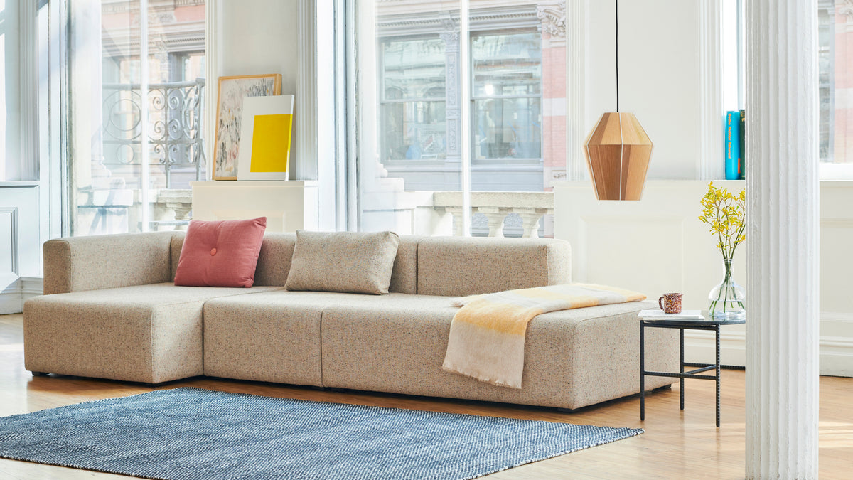 HAY - Mags Soft Low Sofa - 3 Seater - Combination 4 with Right Low Armrest