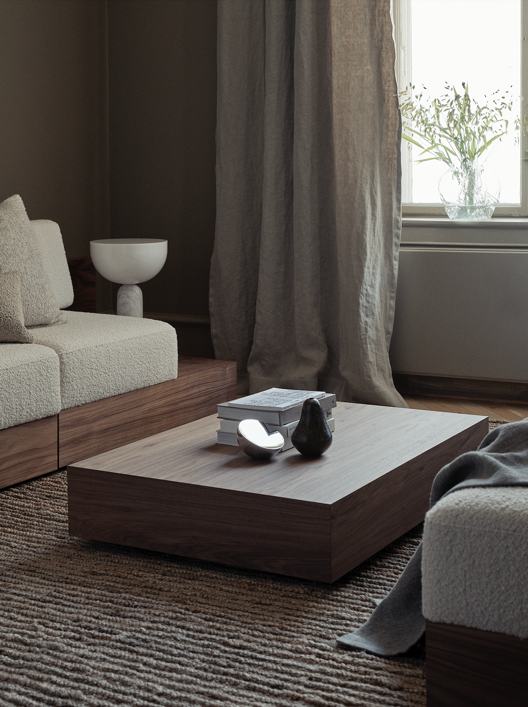 New Works - Mass Wide Coffee Table w. Drawer