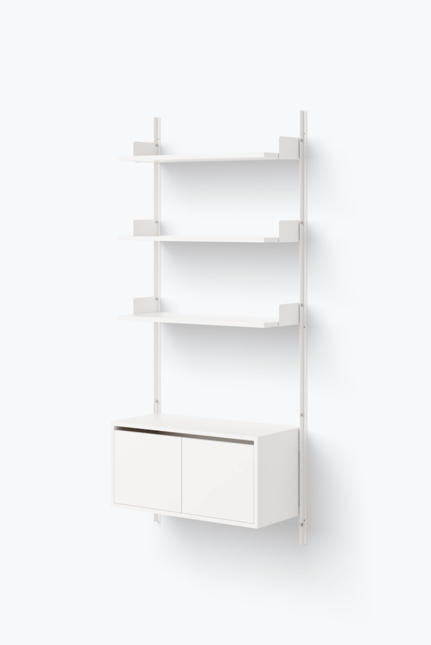 New Works - Wall Shelf 1900 Cabinet Low with Doors