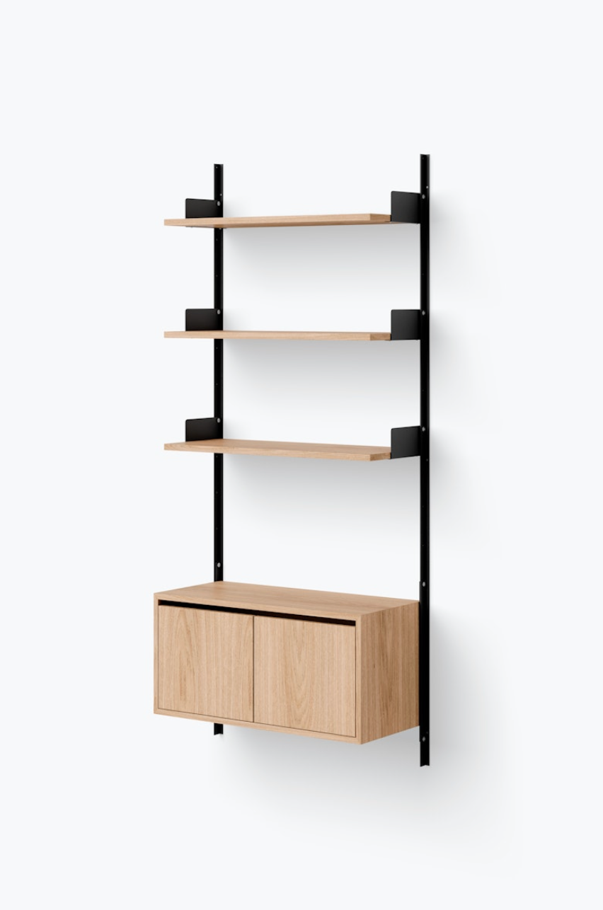 New Works - Wall Shelf 1900 Cabinet Low with Doors