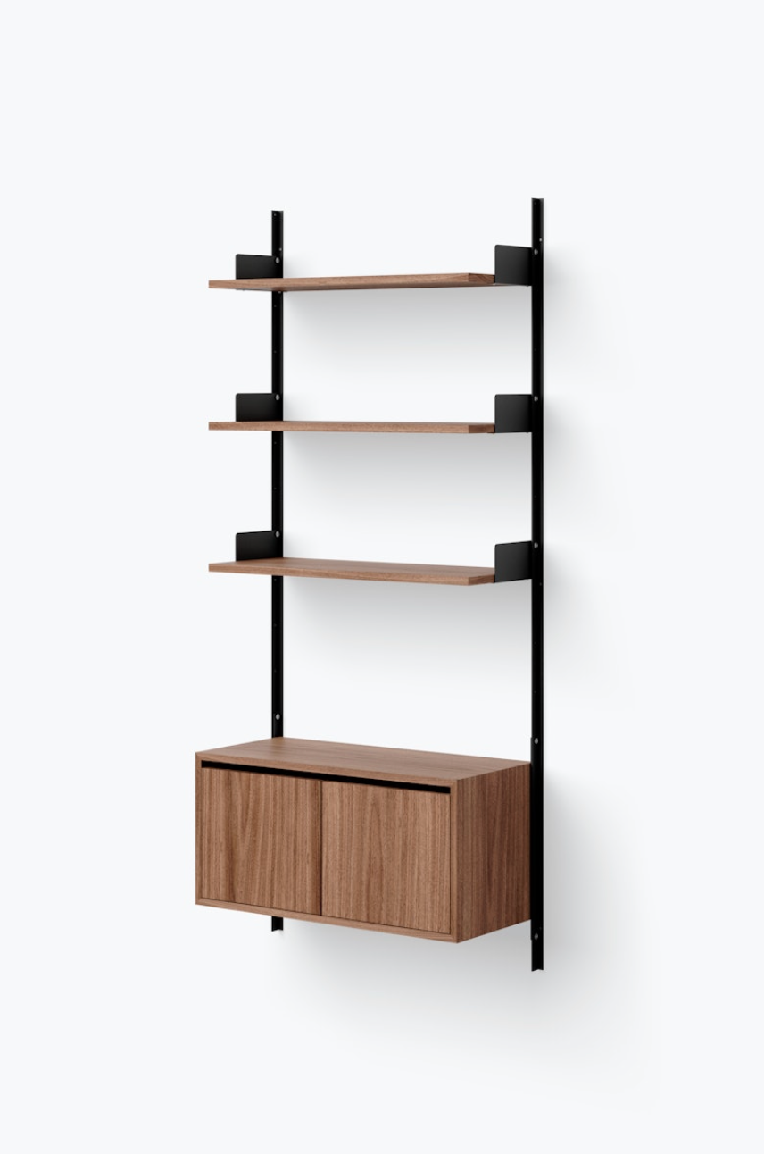 New Works - Wall Shelf 1900 Cabinet Low with Doors