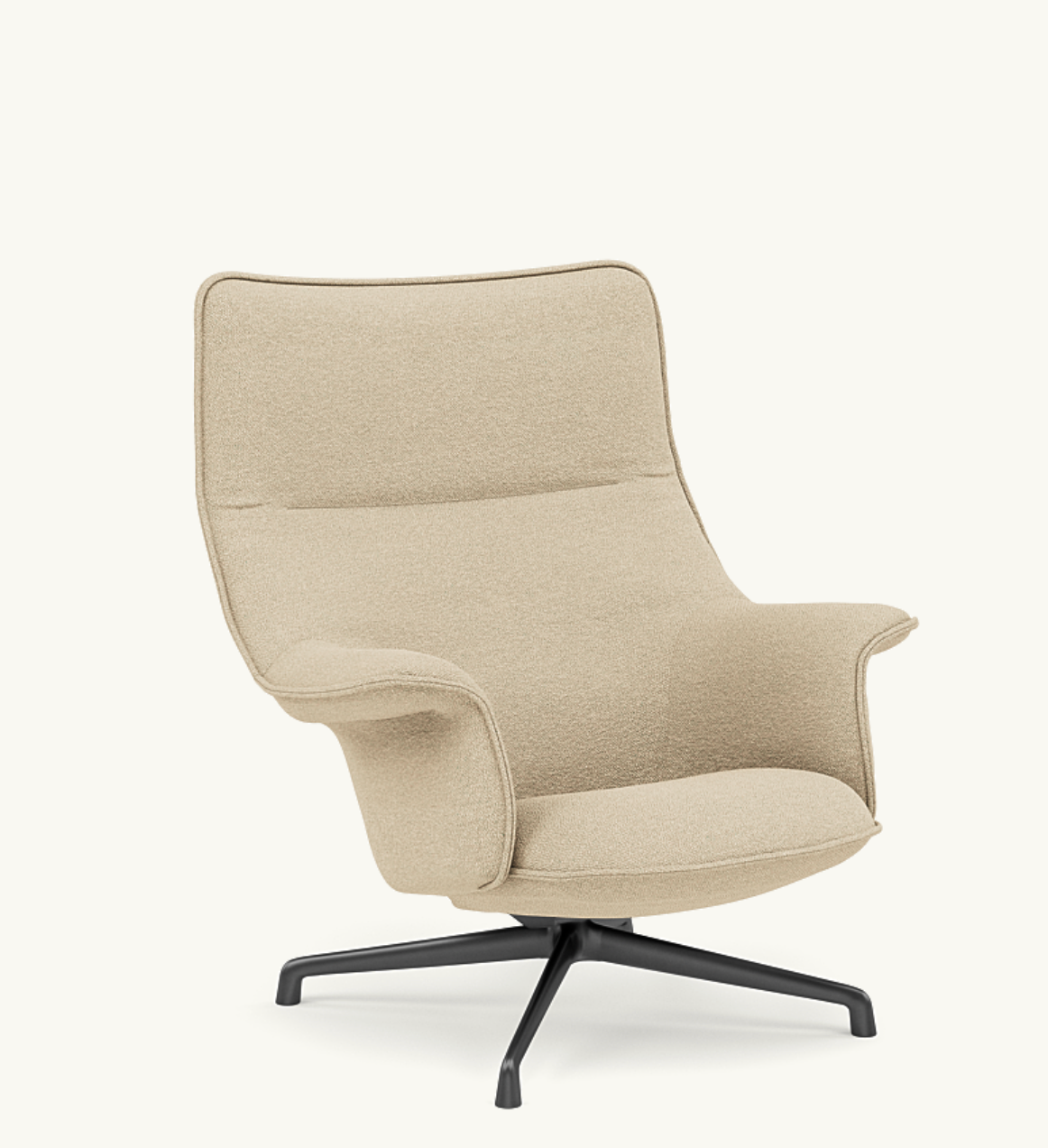 Muuto - Doze Lounge Chair High Back- Swivel Base