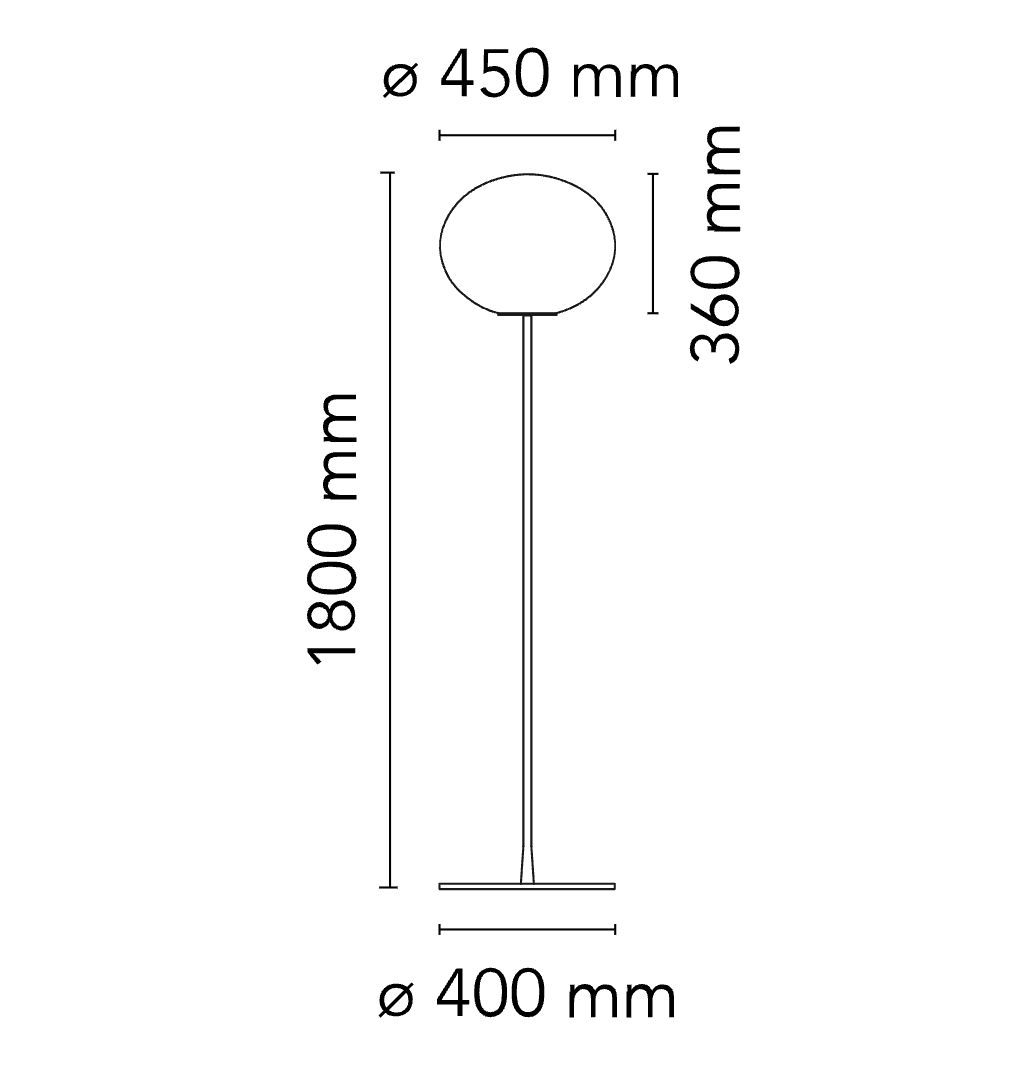 FLOS - Glo-Ball Floor Lamp