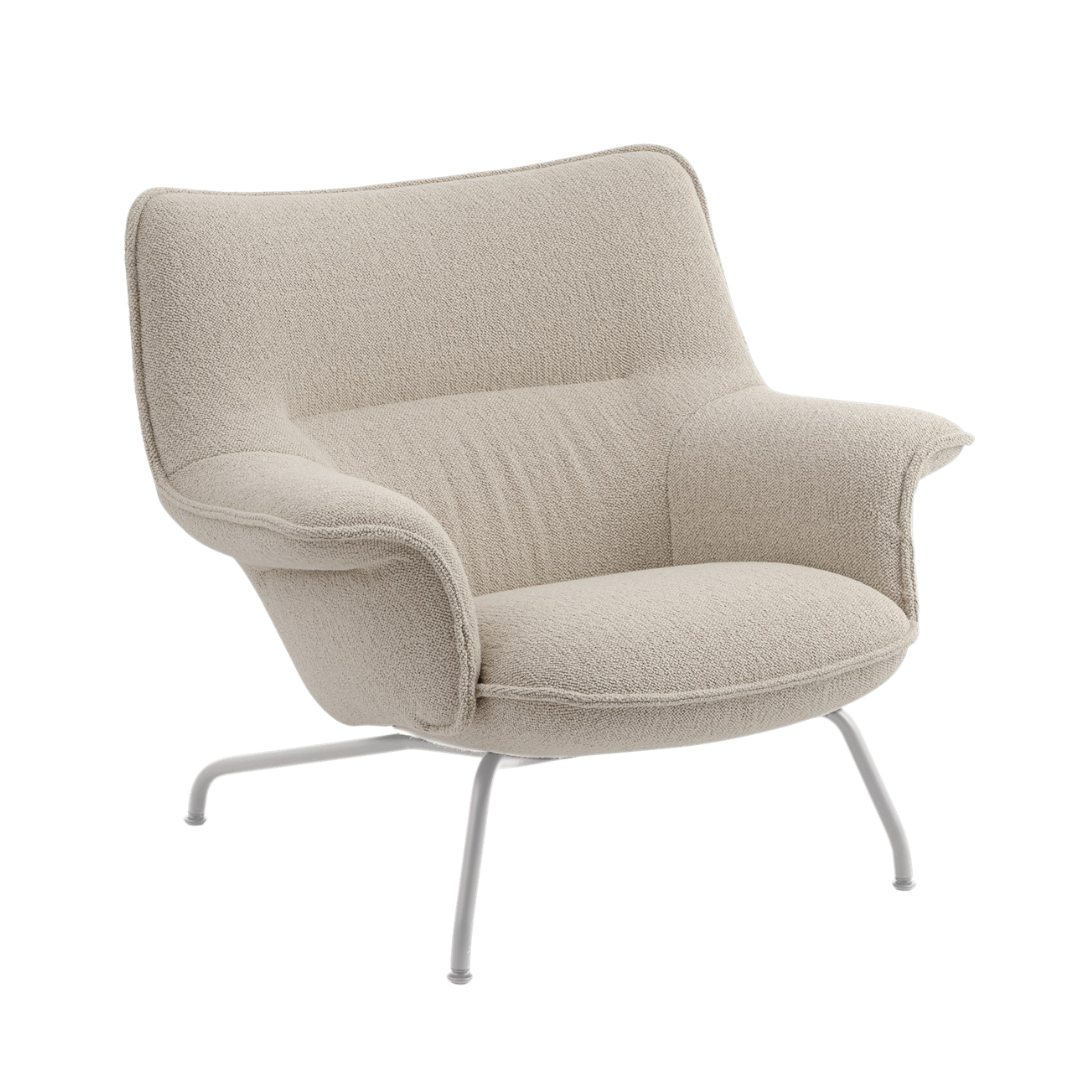 Muuto - Doze Lounge Chair Low Back- Tube Base