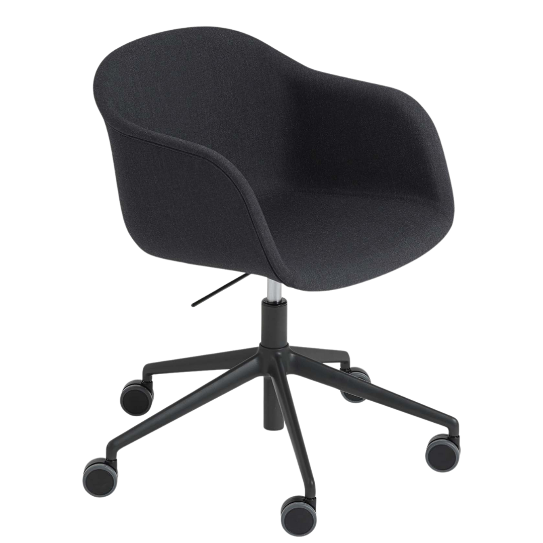 Muuto - Fiber Armchair - Swivel Base with Castors and Gaslift