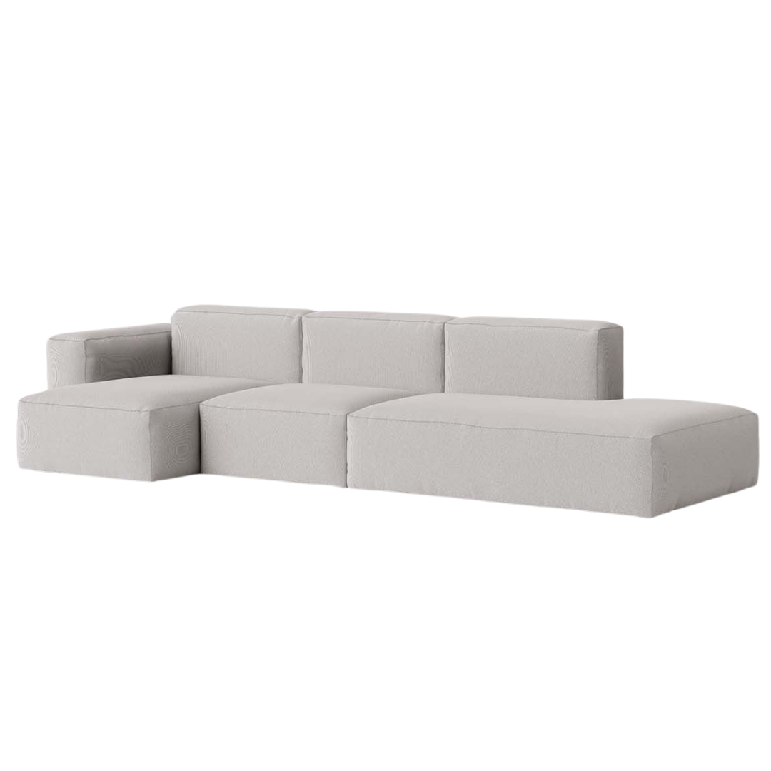 HAY - Mags Soft Low Sofa - 3 Seater - Combination 3 with Left Low Armrest