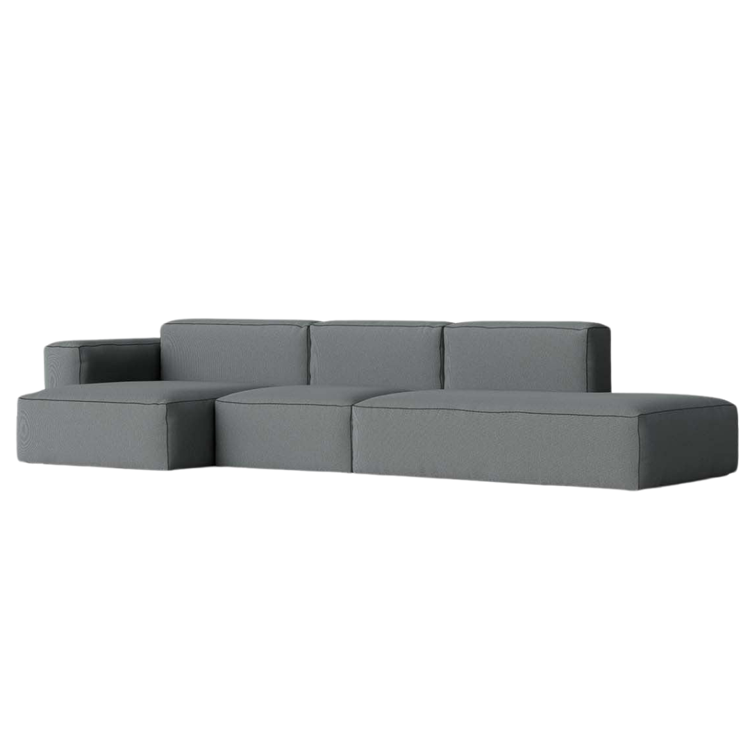 HAY - Mags Soft Low Sofa - 3 Seater - Combination 4 with Left Low Armrest