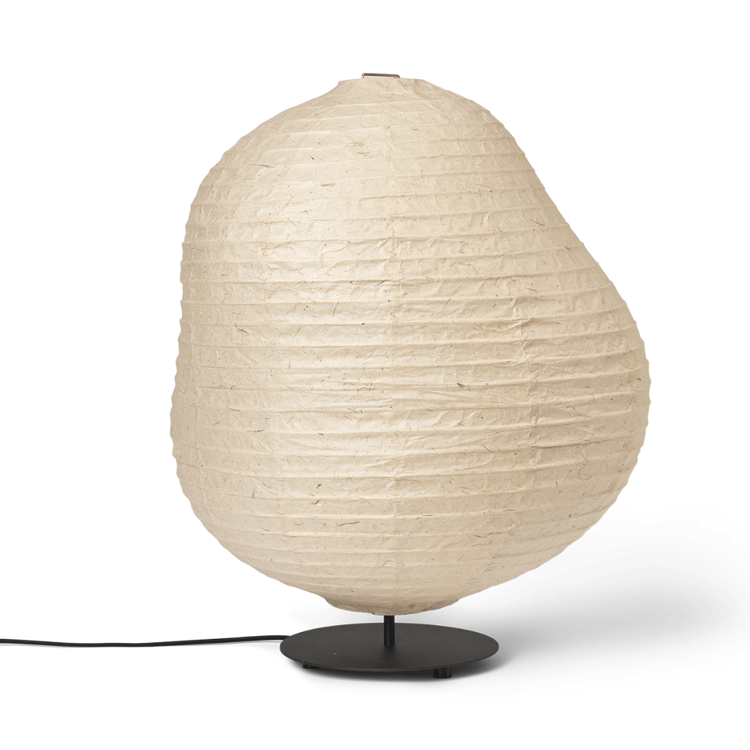 Ferm Living - Kurbis Floor Lamp - Low - Natural/Black