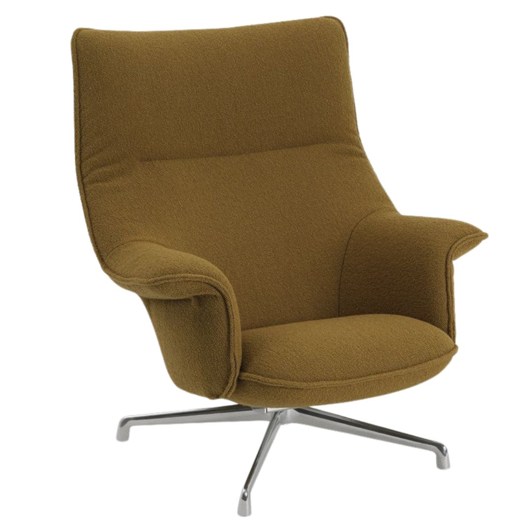 Muuto - Doze Lounge Chair High Back- Swivel Base