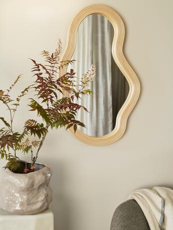 Ferm Living - Pond Mirror - Medium - Rattan - Natural - Maven
