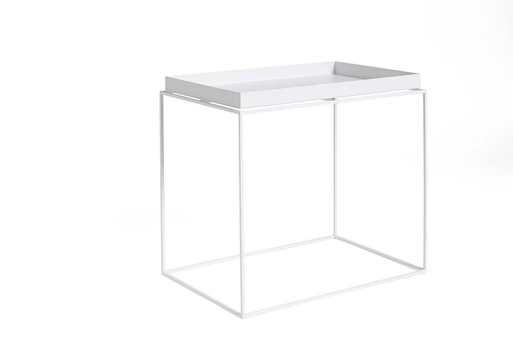 White tray bedside table sale