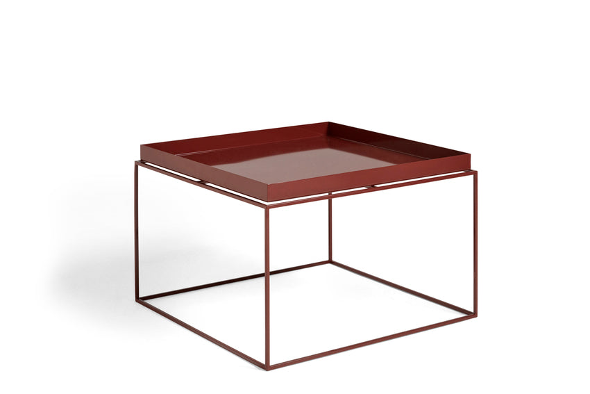 Red outlet tray table