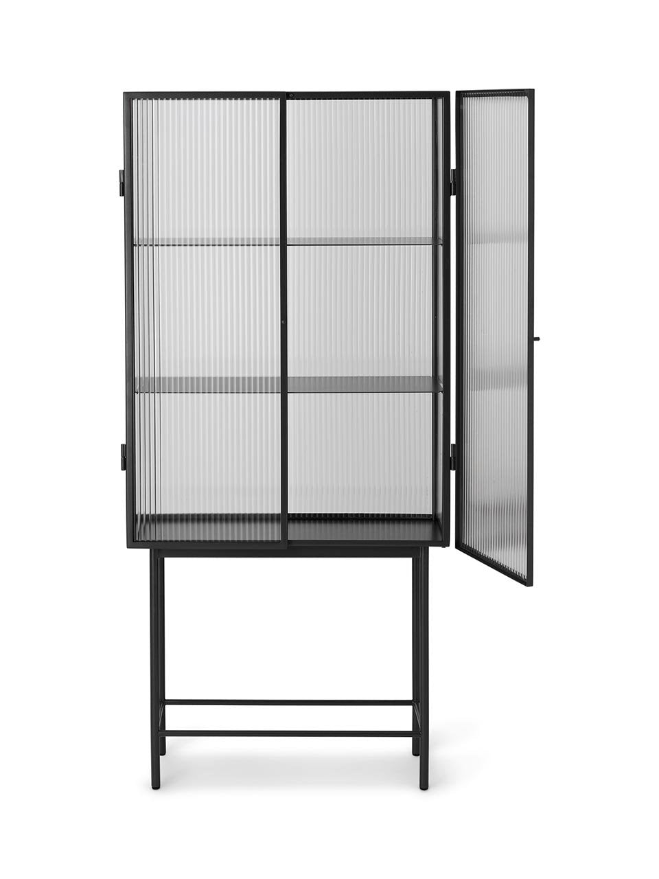 Ferm Living - Haze Vitrine - Reeded Glass