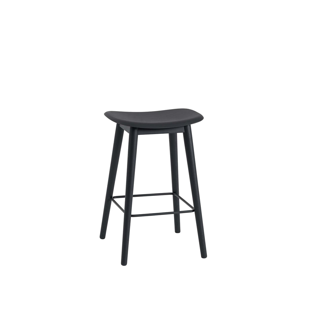 Muuto - Fiber Counter &amp; Bar Stool - Wood Base