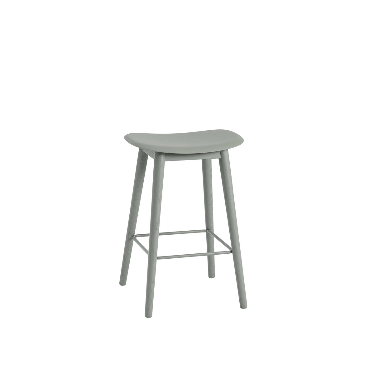 Muuto - Fiber Counter &amp; Bar Stool - Wood Base