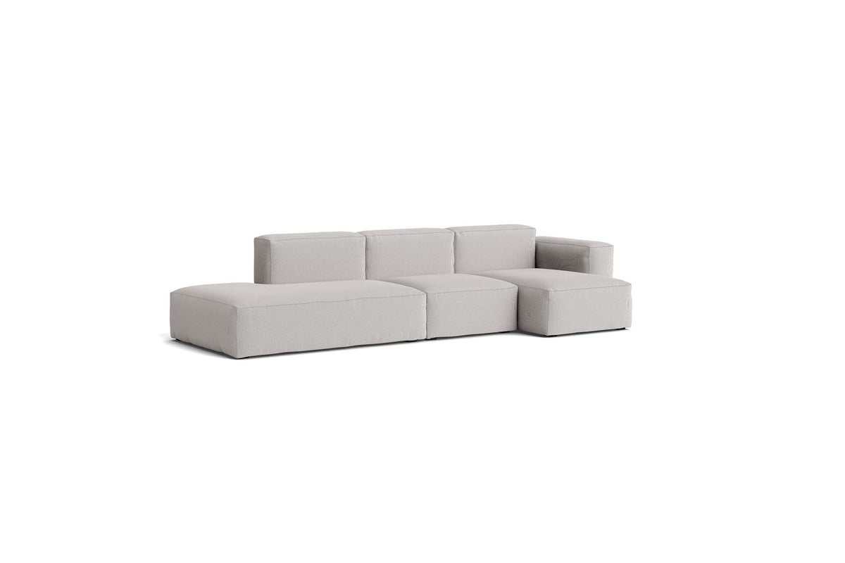 HAY - Mags Soft Low Sofa - 3 Seater - Combination 3 with Right Low Armrest