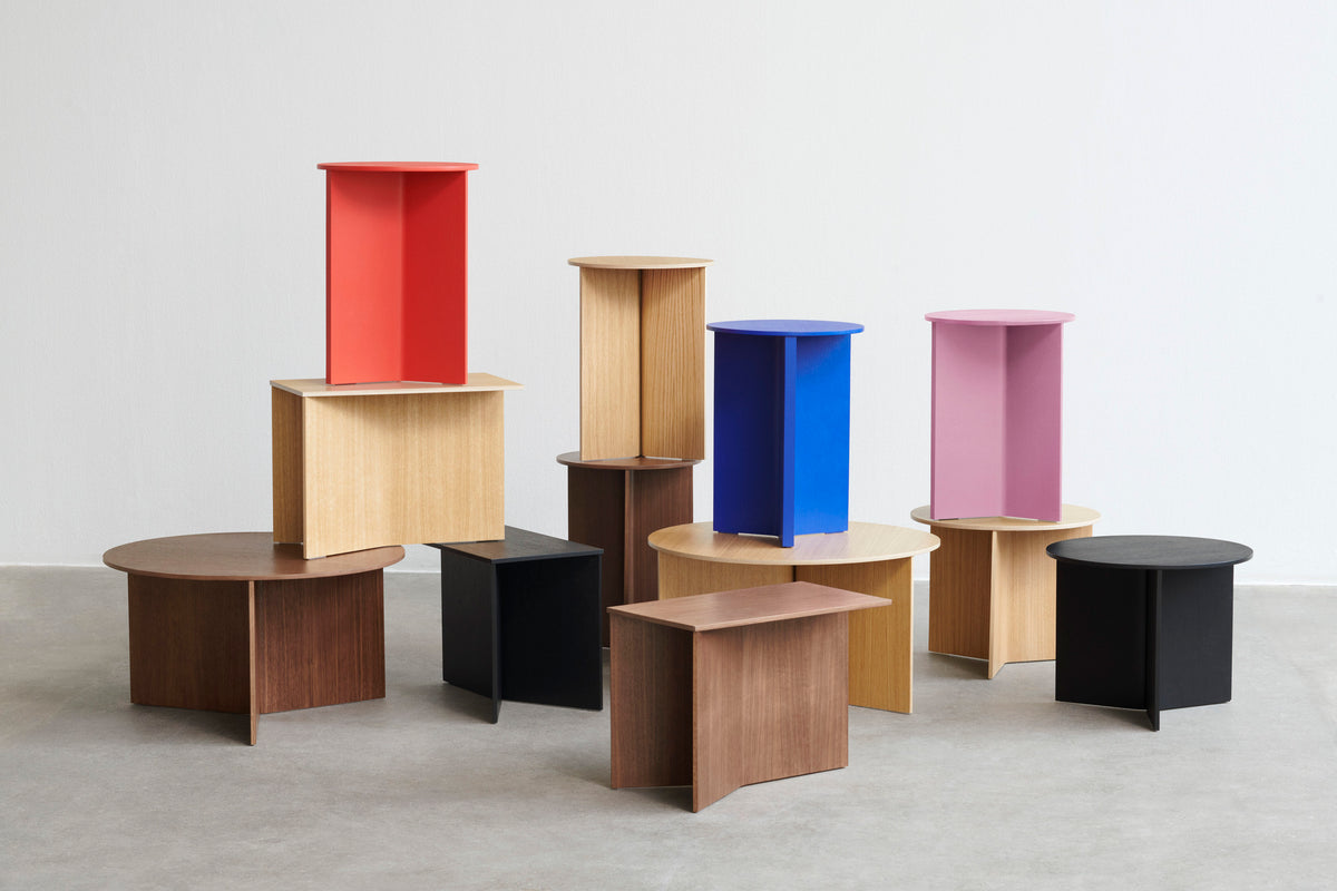 HAY - Slit Table Wood - High