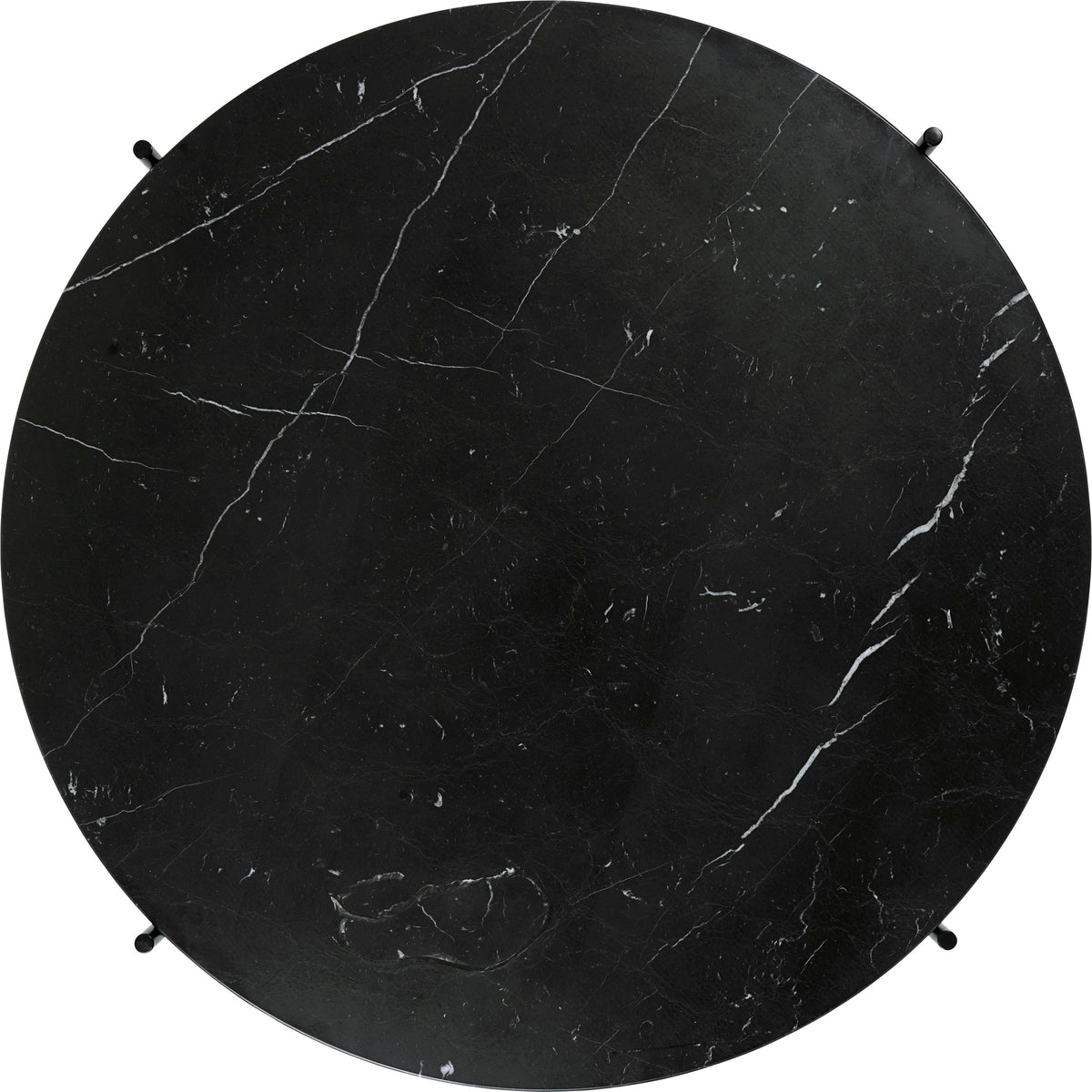 GUBI - TS Coffee Table - Black Base - Ø80 cm