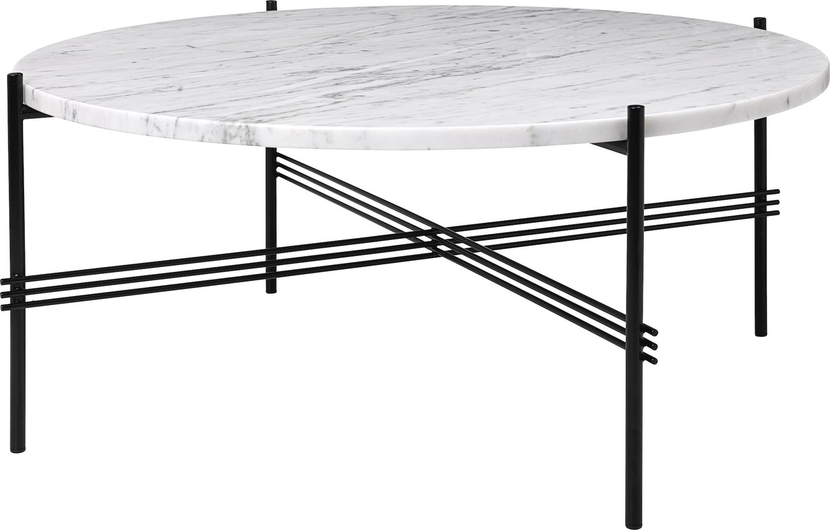 GUBI - TS Coffee Table - Black Base - Ø80 cm